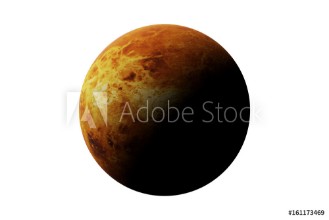 Bild på Planet Venus at night isolated on white background 